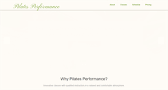 Desktop Screenshot of pilatesperformance.ca