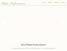 Tablet Screenshot of pilatesperformance.ca